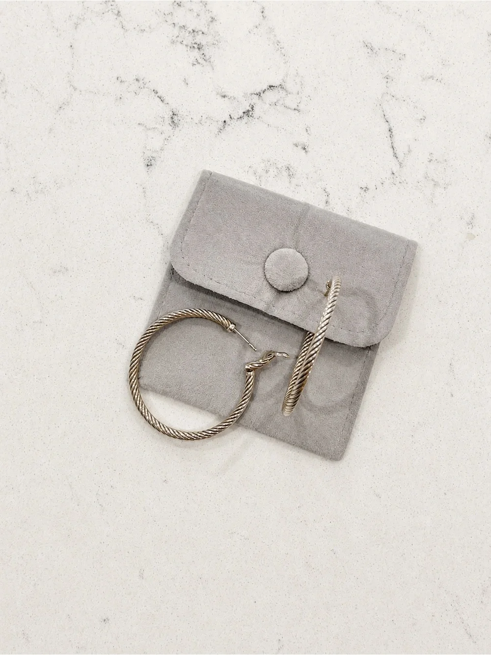 David Yurman DY 925 Cable Hoop Earrings – Sterling Silver – 2